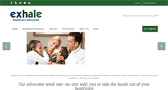 Desktop Screenshot of exhalehealth.com